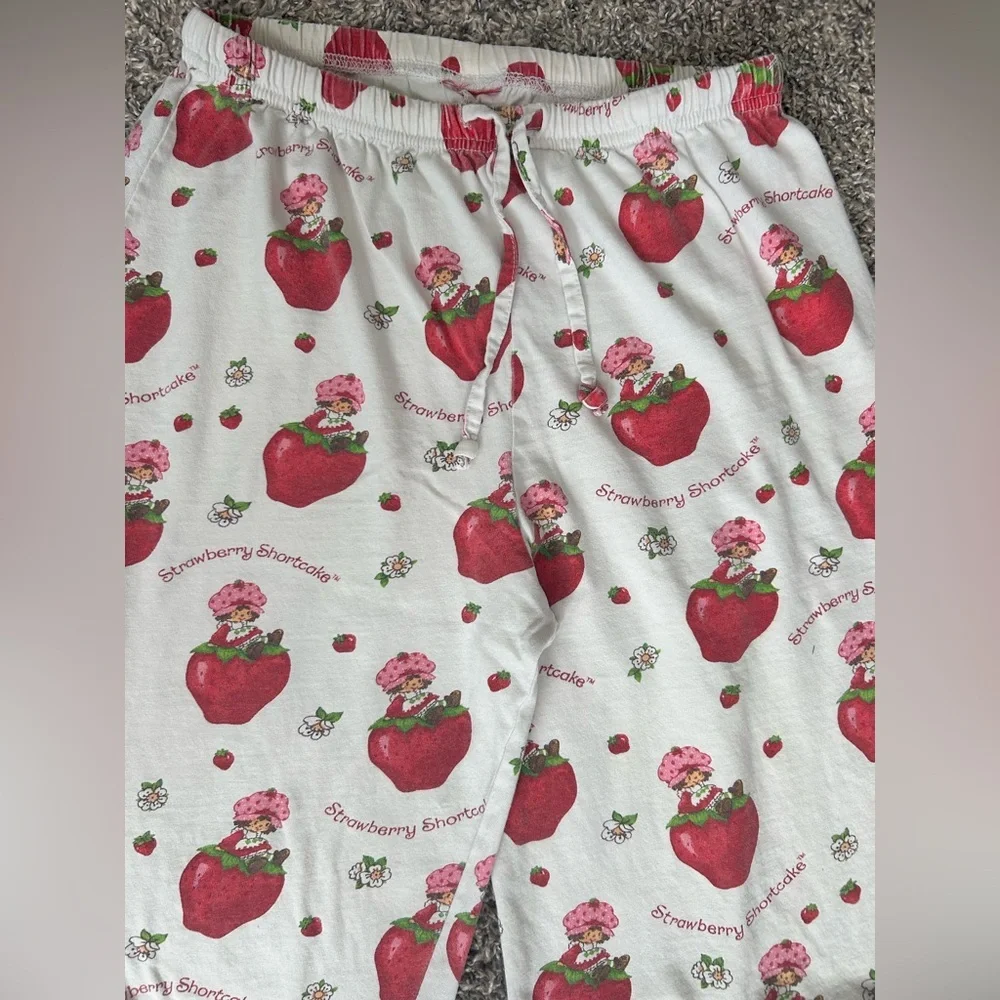 Vintage Gen X Strawberry Shortcake Pajama Pants size XS-S - Picture 2 of 9
